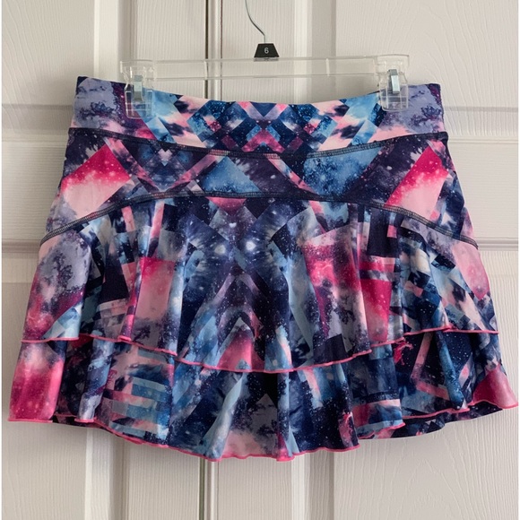 SOFTBELLA Skort in Blue, Pink and White Print - Picture 2 of 6